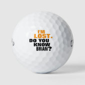 Golfer-coole Golfbälle (Vorderseite)