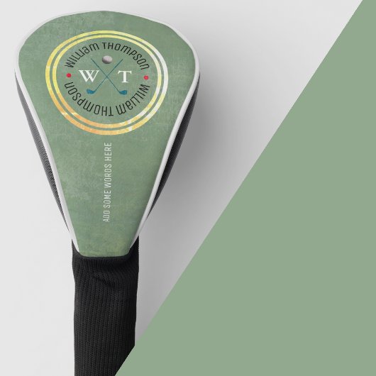 Golfer-Cover des Golf Players mit Logo-Name Headcover