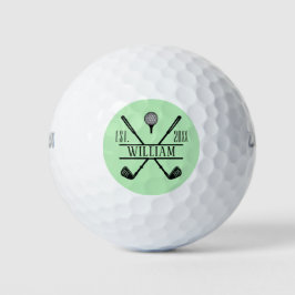 Golfer Cross Club Golfball