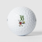 Golfer dabbing 30. Geburtstag Golfball (Vorderseite)