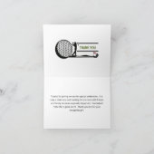 GOLFER DER 80. (JEDES JAHR) DANKESKARTE (Innenseite)