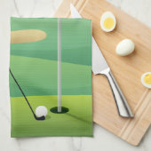 Golfer Design Golfer-Handtuch Geschirrtuch (Viertel Falte)