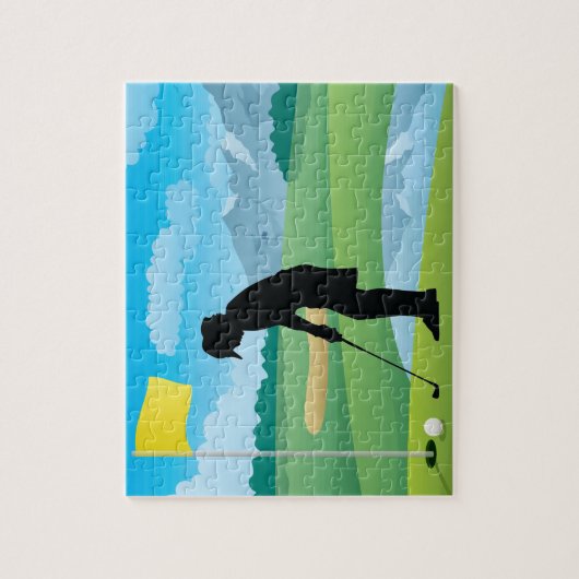 Golfer Design Jigsaw Puzzle (Vertikal)