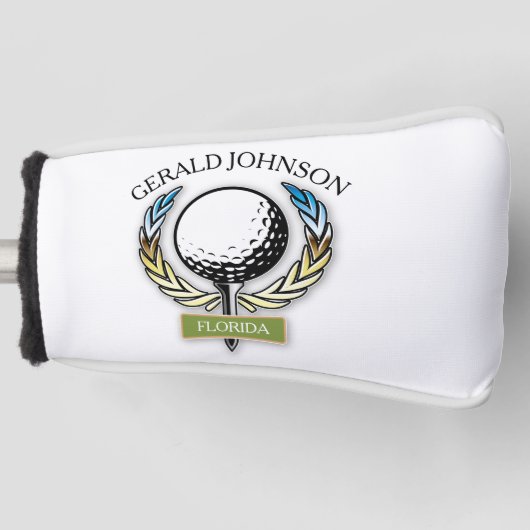 Golfer Design Monogram Golfer Template Golf Headcover (Vorderseite)