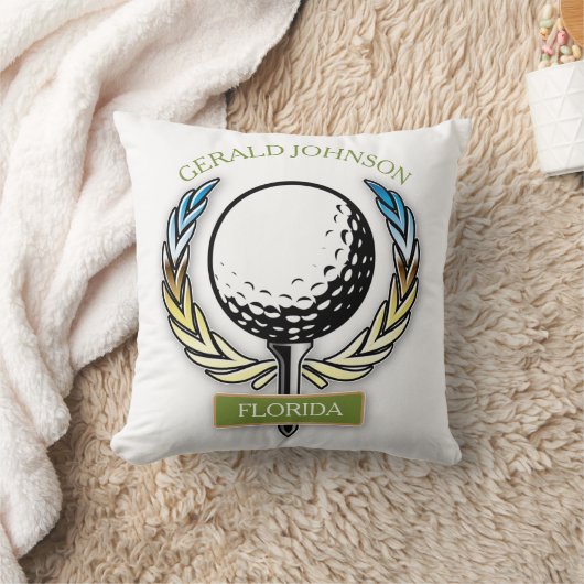 Golfer Design Monogram Golfer Template Pilze Kissen (Decke)