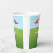Golfer Design Paper Cup Pappbecher (Links)