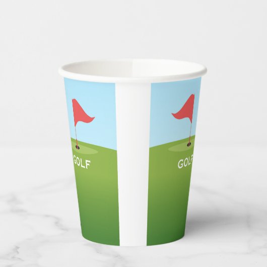 Golfer Design Paper Cup Pappbecher (Links)