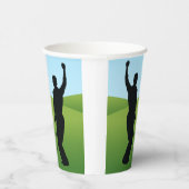 Golfer Design Paper Cup Pappbecher (Rechts)
