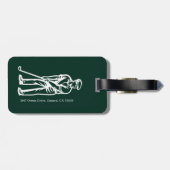 Golfer Dinge Gepäckanhänger (Rückseite horizontal)