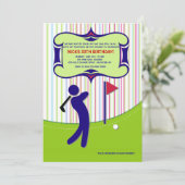 Golfer-Einladung Nr. 2 Einladung (Stehend Vorderseite)