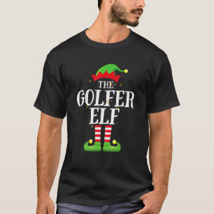 Golfer Elf Familie Matching Weihnachtsgruppe Elf P T-Shirt