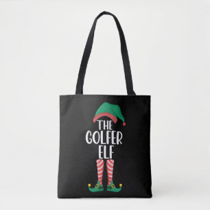 Golfer Elf Golf Familie passt Weihnachten Tasche