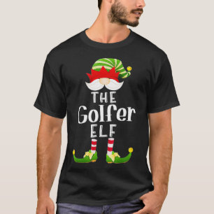 Golfer Elf Gruppe Weihnachten Funny Pajama Party T-Shirt