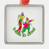 Golfer erhalten ein Loch in einem Ornament Aus Metall (Vorne)