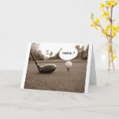 GOLFER ***ERSTATTUNGSBEDINGUNGEN*** KARTE (Gelbe Blume)