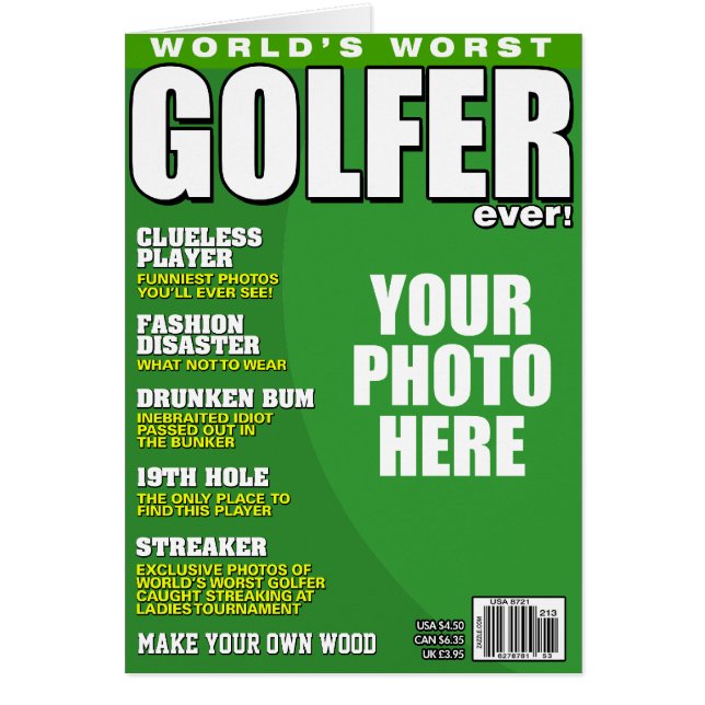 Golfer Fake Magazine Cover (Vorne)