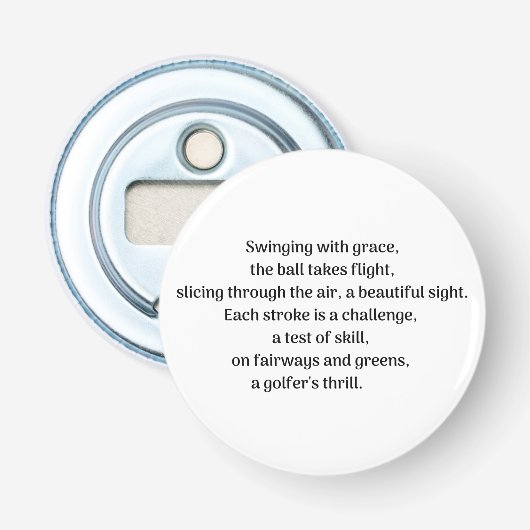 Golfer Flaschenöffner (Vorderseite)