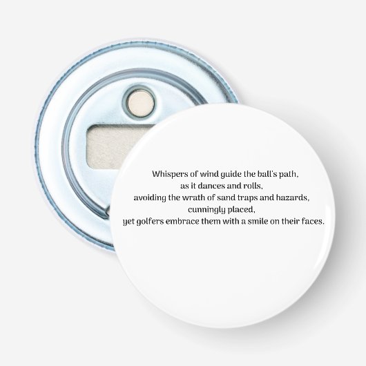 Golfer Flaschenöffner (Vorderseite)