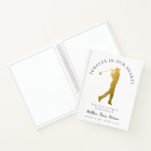 Golfer Forever in unserem Herzensfest Gast-Buch Notizblock (Innenseite)