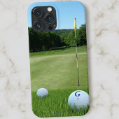 Golfer Foto Golf Ball Mit Monogramm Green Case-Mate iPhone Hülle