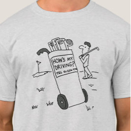 Golfer frage "Wie fahre ich?" Golf T-Shirt