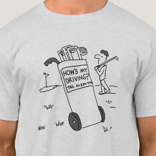 Golfer frage "Wie fahre ich?" Golf T-Shirt