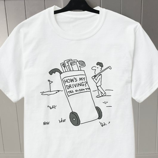 Golfer frage "Wie fahre ich?" - Golfen T-Shirt