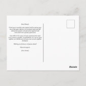 Golfer Frau Golf Dankeschön Karte (Rückseite)