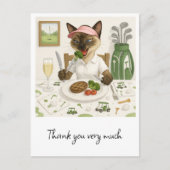 Golfer-Frau isst Essen im Clubhaus Postkarte (Vorderseite)