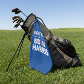 Golfer für Biden Harris Custom Text Blue Golfhandtuch (Gras)