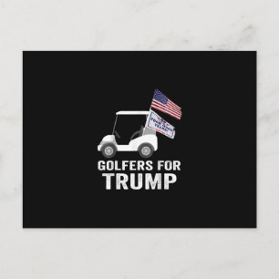 Golfer für Trump 2020 Trump-Unterstützer Golf Postkarte