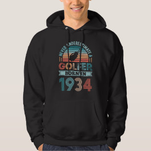 Golfer geboren 1934 Golfing 90. Geburtstagsgeschen Hoodie