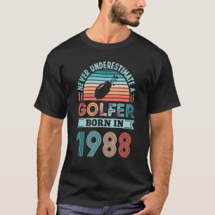 Golfer geboren im Jahr 1988 40. Geburtstag Golf Va T-Shirt