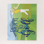 Golfer geboren puzzle (Vertikal)