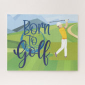 Golfer geboren puzzle (Horizontal)