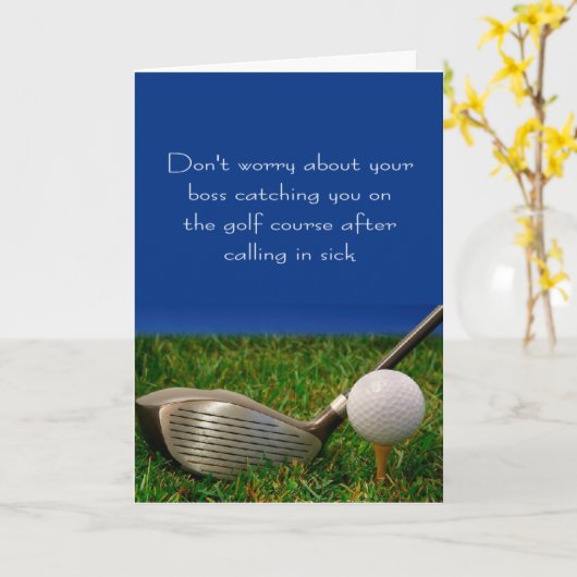 Golfer-Geburtstagswünsche Karte (Gelbe Blume)