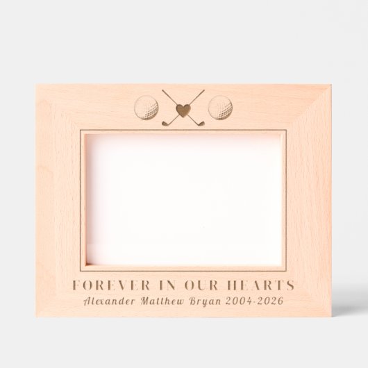 Golfer-Gedenkstätte Geätzte Rahmen (Vorderseite)