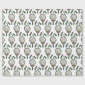 Golfer-Geschenk - Überdeckte Golfbälle auf Gold-T- Geschenkpapier (Flach)