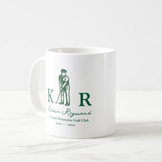 Golfer Gift Tasse (Vorderseite Links)