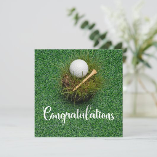 Golfer-Glückwünsche zum Thema (Stehend Vorderseite)