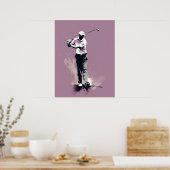 Golfer - Golf Art Print Poster (Küche)