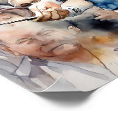 Golfer - Golf Art Print Poster (Ecke)