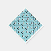 Golfer Golf Ball Muster Serviette (Ecke)