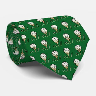 Golfer Golf Balls Gold T-Shirts auf Green Krawatte