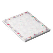 Golfer; Golf Balls & T-Shirts Muster Notizblock (angewinkelt)