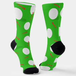 Golfer Golf Balls und T-Shirts Spaß Socken