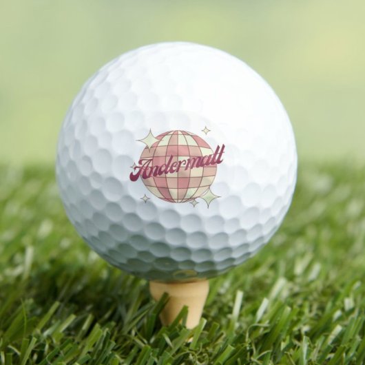 Golfer Golf Balls von Andermatt Schweiz Golfball