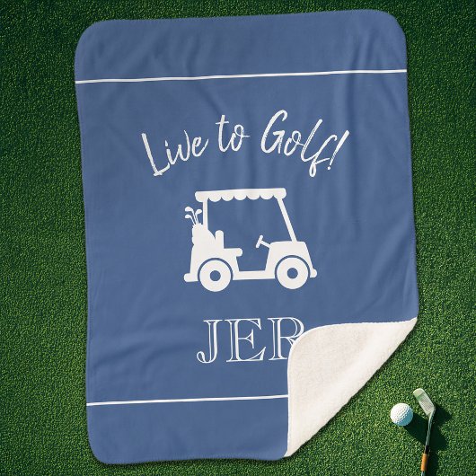 Golfer Golf Cart Mit Monogramm Vorstellungen Klass Sherpadecke