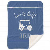Golfer Golf Cart Mit Monogramm Vorstellungen Klass Sherpadecke