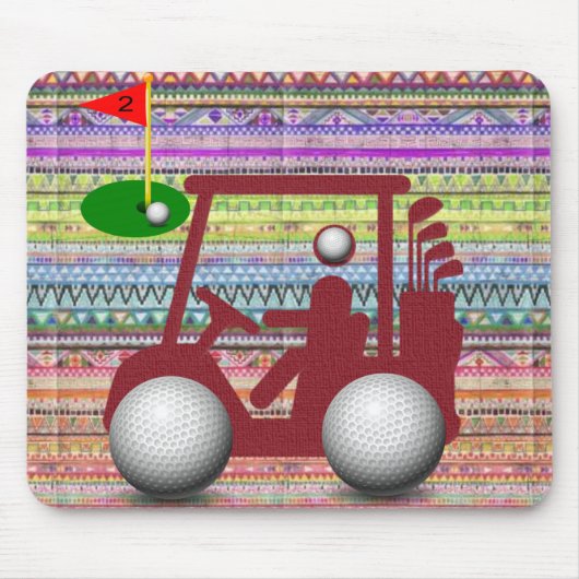 Golfer Golf Cart Mouse Pad! Mouse Pad Mousepad (Vorne)